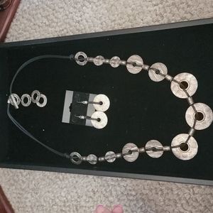 Necklace and earrings